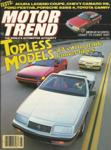 MOTOR TREND 1987 MAY - NASCAR, PACKARD 12-SPEEDSTER